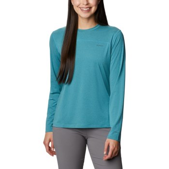 Columbia Gran Paradiso Long Sleeve, Sudaderas Azules Para Mujer | 379420-PRB